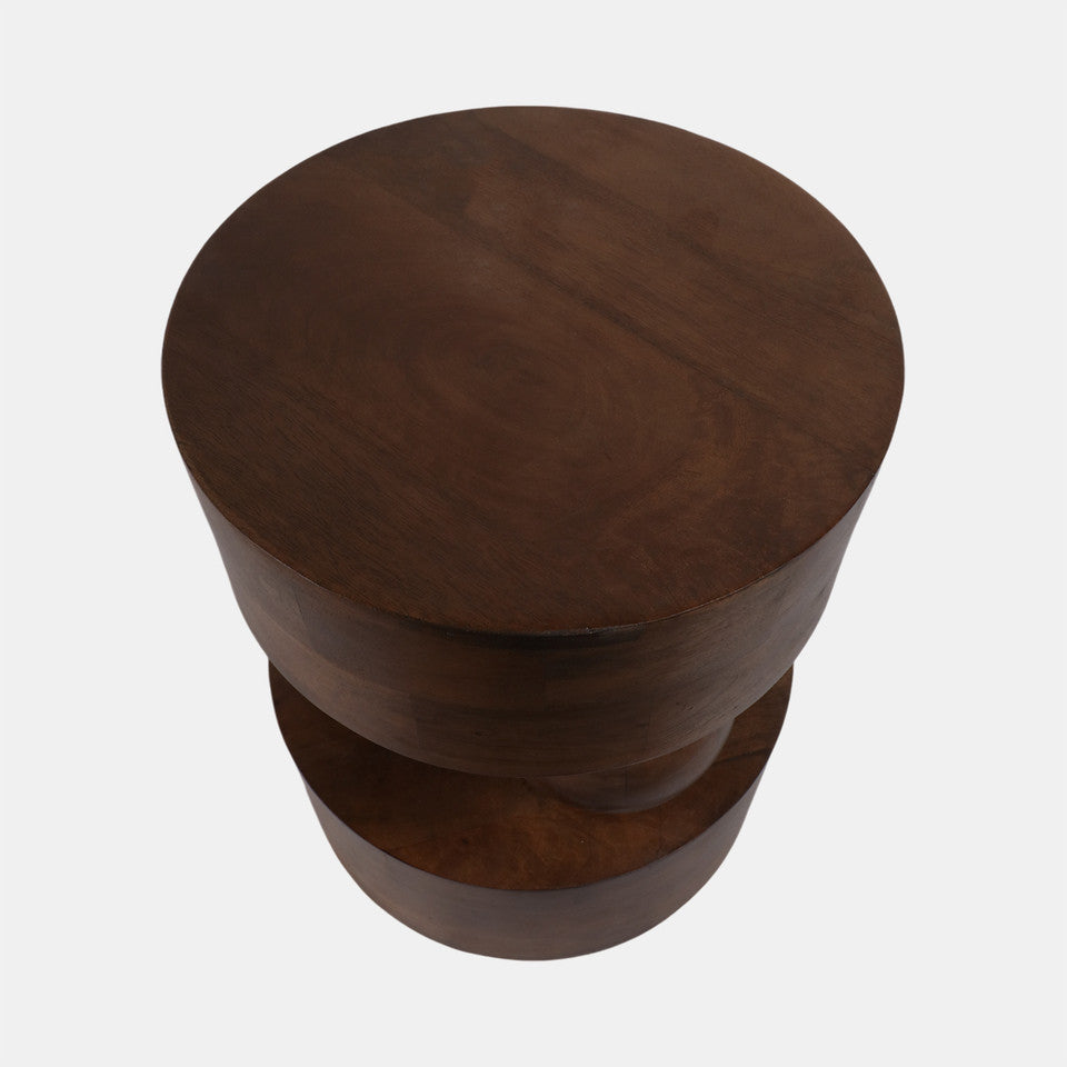 WOOD, 20"3- ORBS ACCENT TABLE