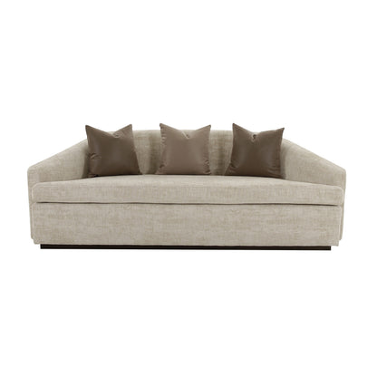 Abreeyah Beige Velvet Sofa - Local Pick Up or Local Delivery Only