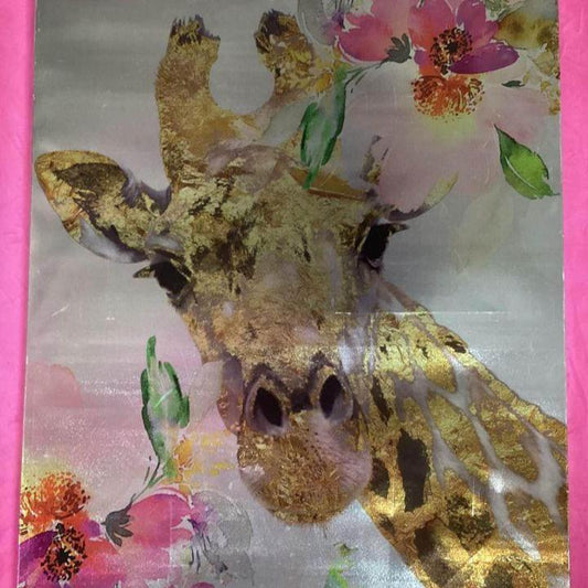 AbstractGiraffePrintwithFlowersLarge
