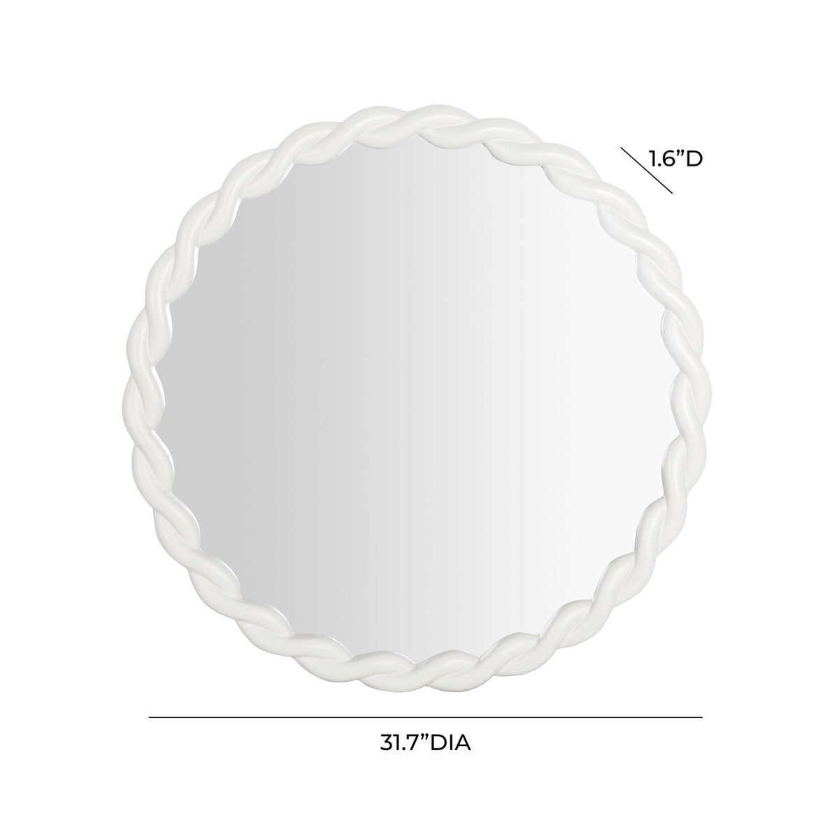 Agnes Accent Round Mirror