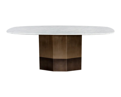 Ainsley Marble Dining Table that seats up to 6