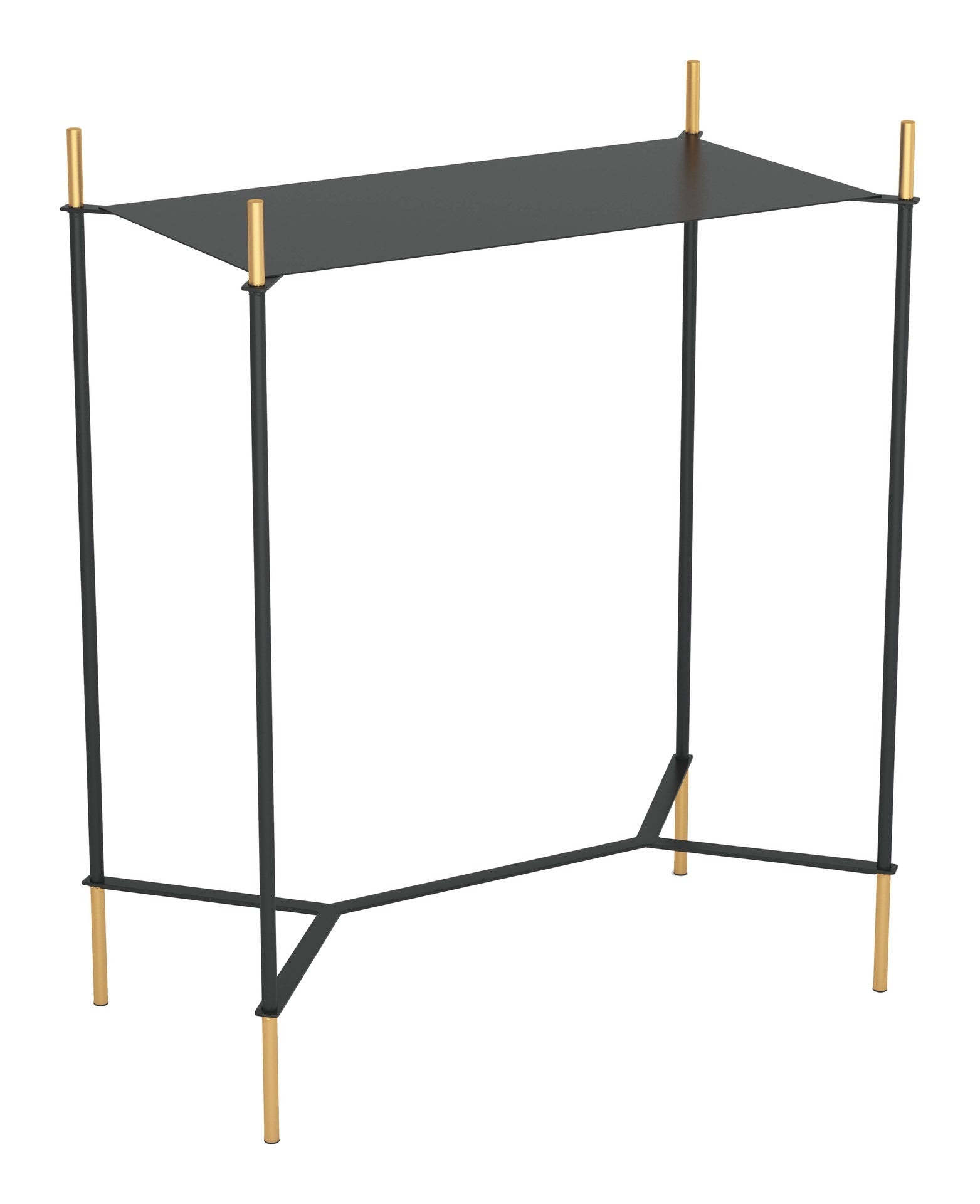 Austin Side Table Black & Gold