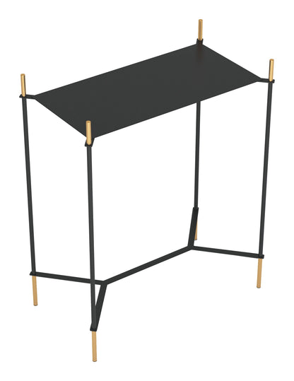 Austin Side Table Black & Gold