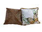 Gold Butterfly Pillow SET OF 2- OPEN BOX