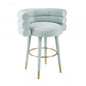 Betty Mint Green Velvet Counter Stool