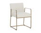 Balford Dining Armchair-Ivory