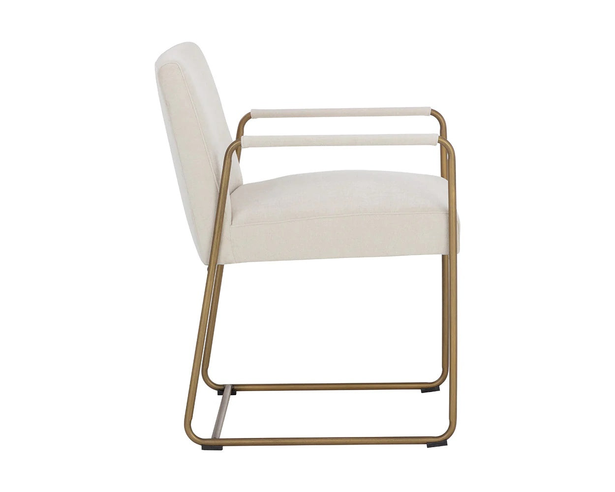 Balford Dining Armchair-Ivory