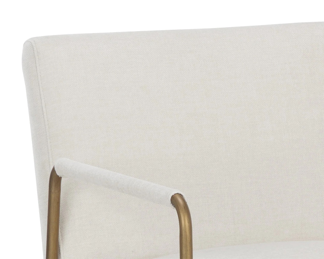 Balford Dining Armchair-Ivory