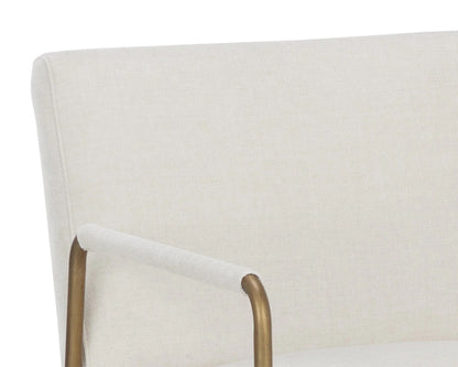 Balford Dining Armchair-Ivory