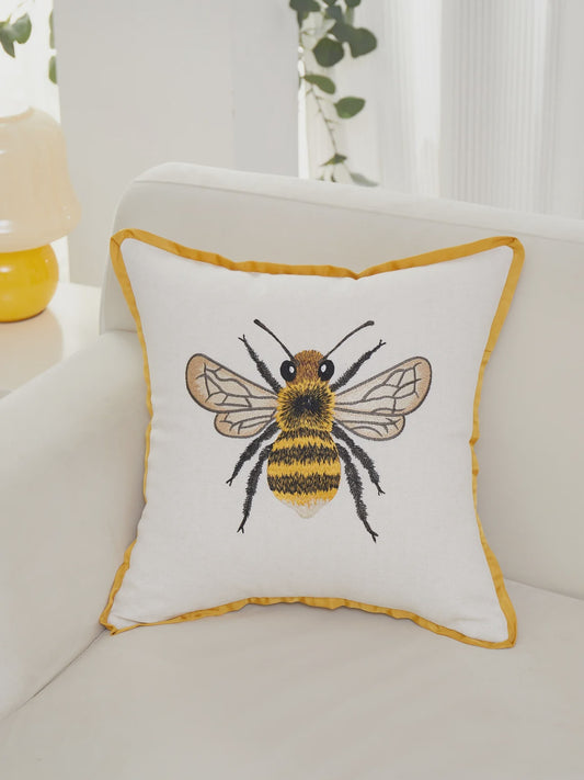 Throw pillow, accent pillow with cute bee