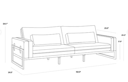 Belinda Sofa modern sofa with clean lines