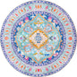 Timeless Round Rug Blue 7' 7 x 7' 7