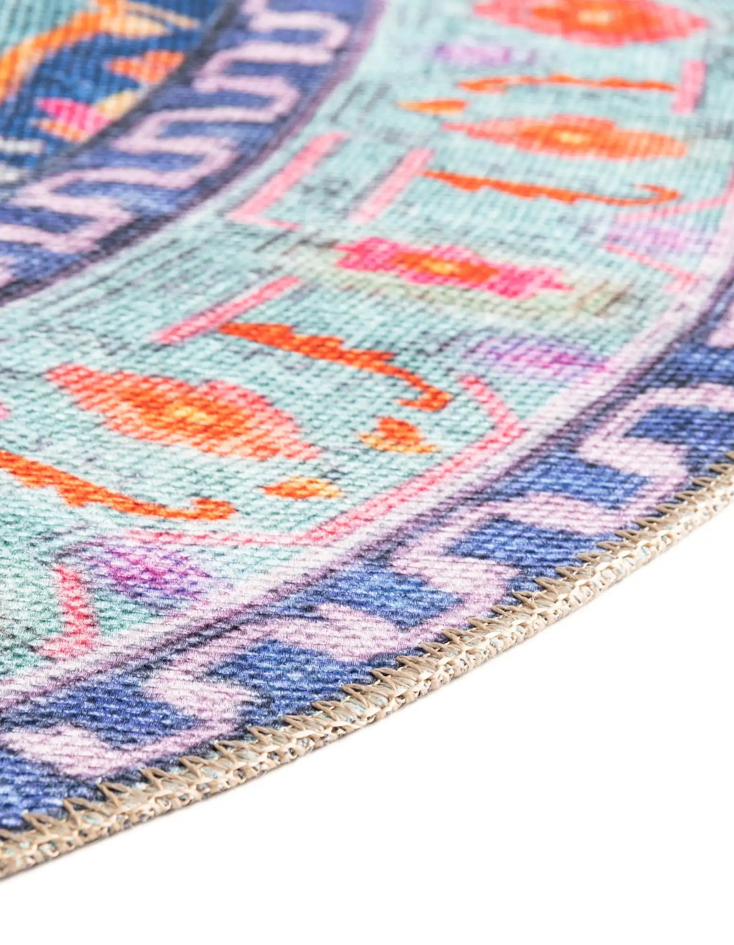 Timeless Round Rug Blue 7' 7 x 7' 7