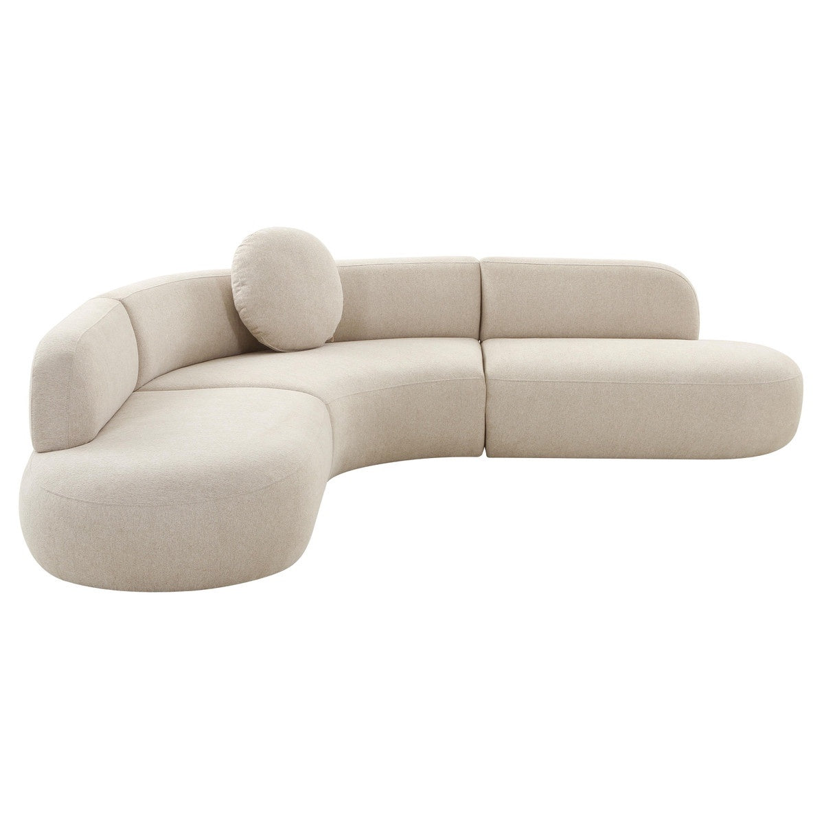 Modern sectional sofa in cream