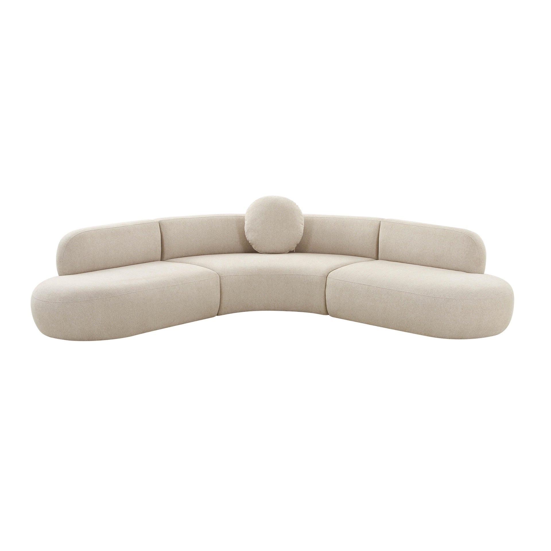 Modern sectional sofa in cream