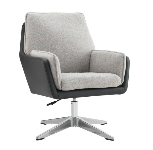 Blk Gry Swivel Accent Chair- Local Pick Up Only