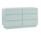 Sagura Blue 6-Drawer Dresser