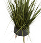 Gray Modern Planter with faux grass*OPEN BOX  - Local Pick Up Only