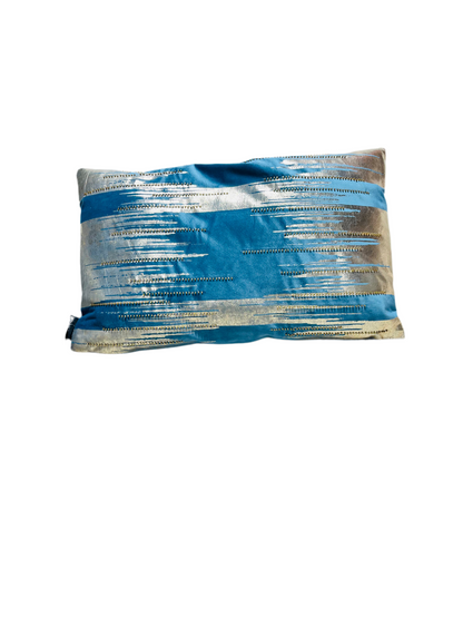 Teal and Rose Gold Pillows (Set of 2)