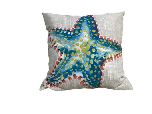 Star fish outdoor pillow-open box-