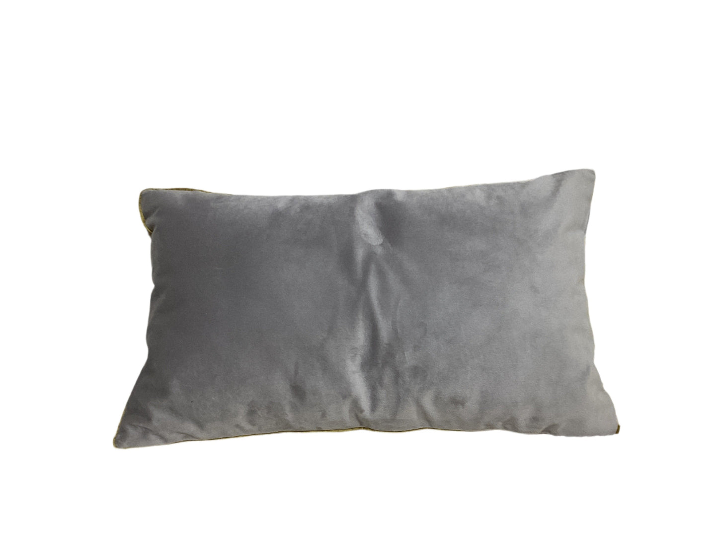 Gold, Silver, and White Lumbar Decorative Pillow-Open Box-