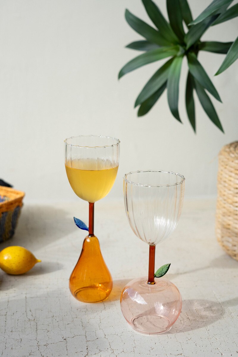 Wine Glass with Pear Base (Set of 6)