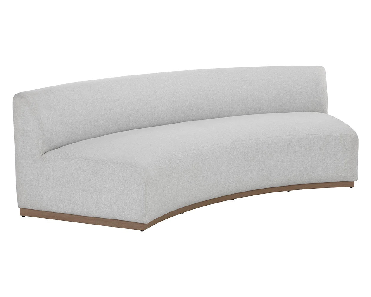 indoor or outdoor modern, curved sofa