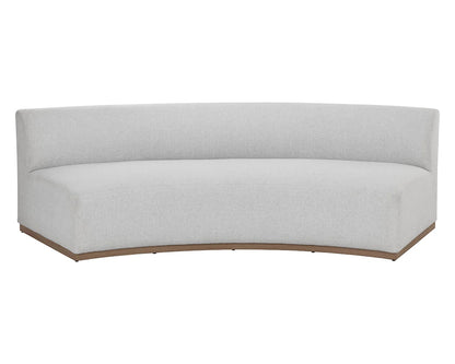 indoor or outdoor modern, curved sofa