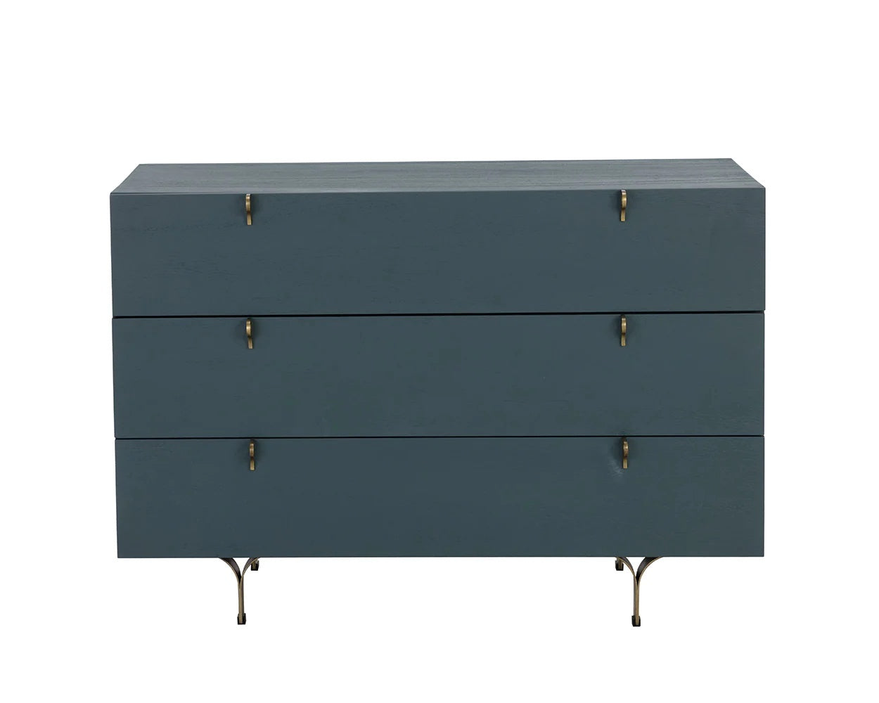 Celine Dresser crafted from rubberwood with a teal finish