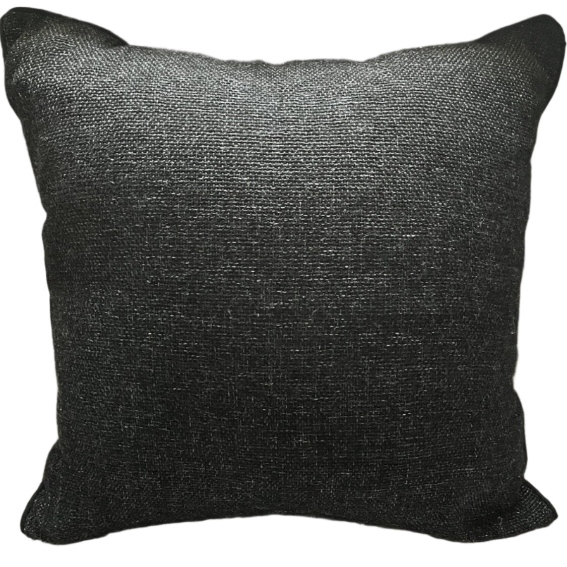 Charcoal black accent pillow