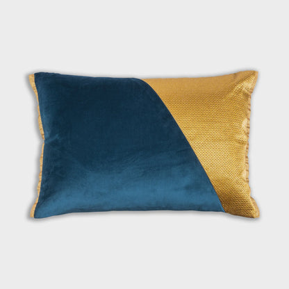 Coco Navy Gold Pillow soft velvet