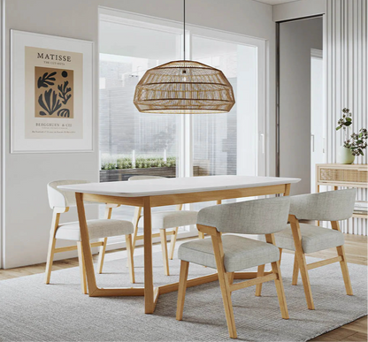 Modern Marble Dining Table - 70.5"