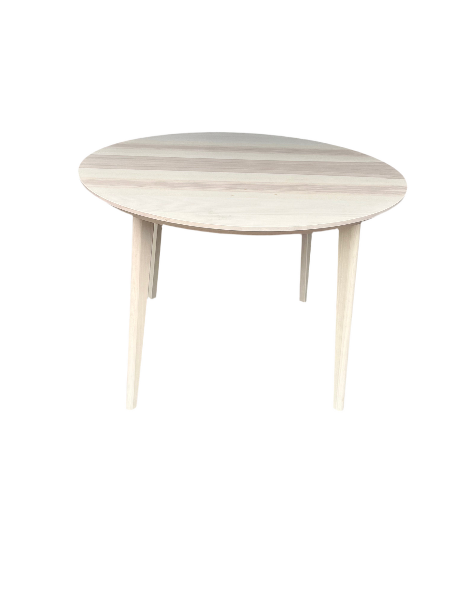 Light Tan Round Wood Table