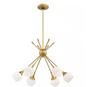 Mid Century 6 Light Chandelier
