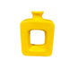 Small Yellow Cutout Vase