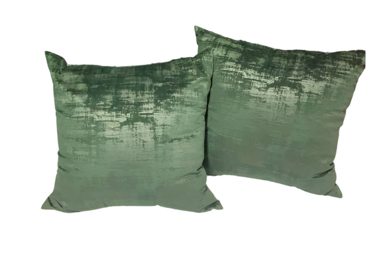 Hunter Green Throw Pillows(set of 2)-OPEN BOX