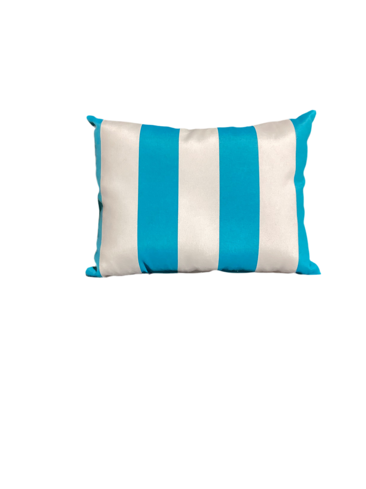 Small blue & white striped pillow set of 2