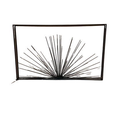 32”x20” Metal Wall Art  Black & Gold