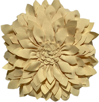 Yellow Sunflower Round Outdoor Pillow -open box