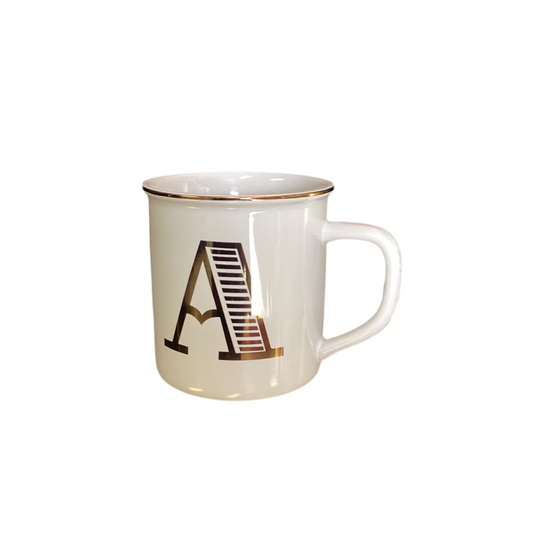 Initial “A” coffee mug