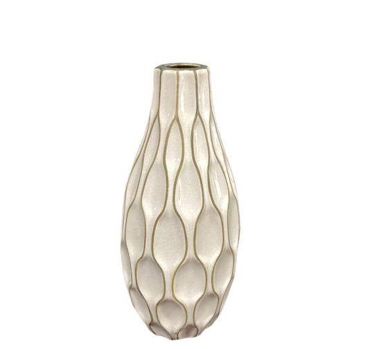 Bone white decorative vase