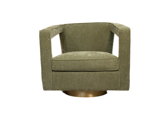 Green Swivel Contemporary Chair- Local Pick Up Only