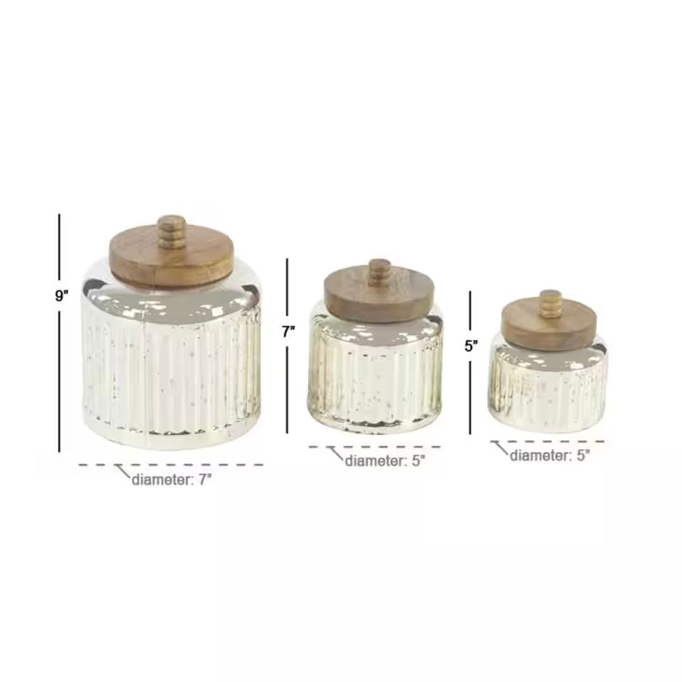 Decorative Glass Jars-OPEN BOX