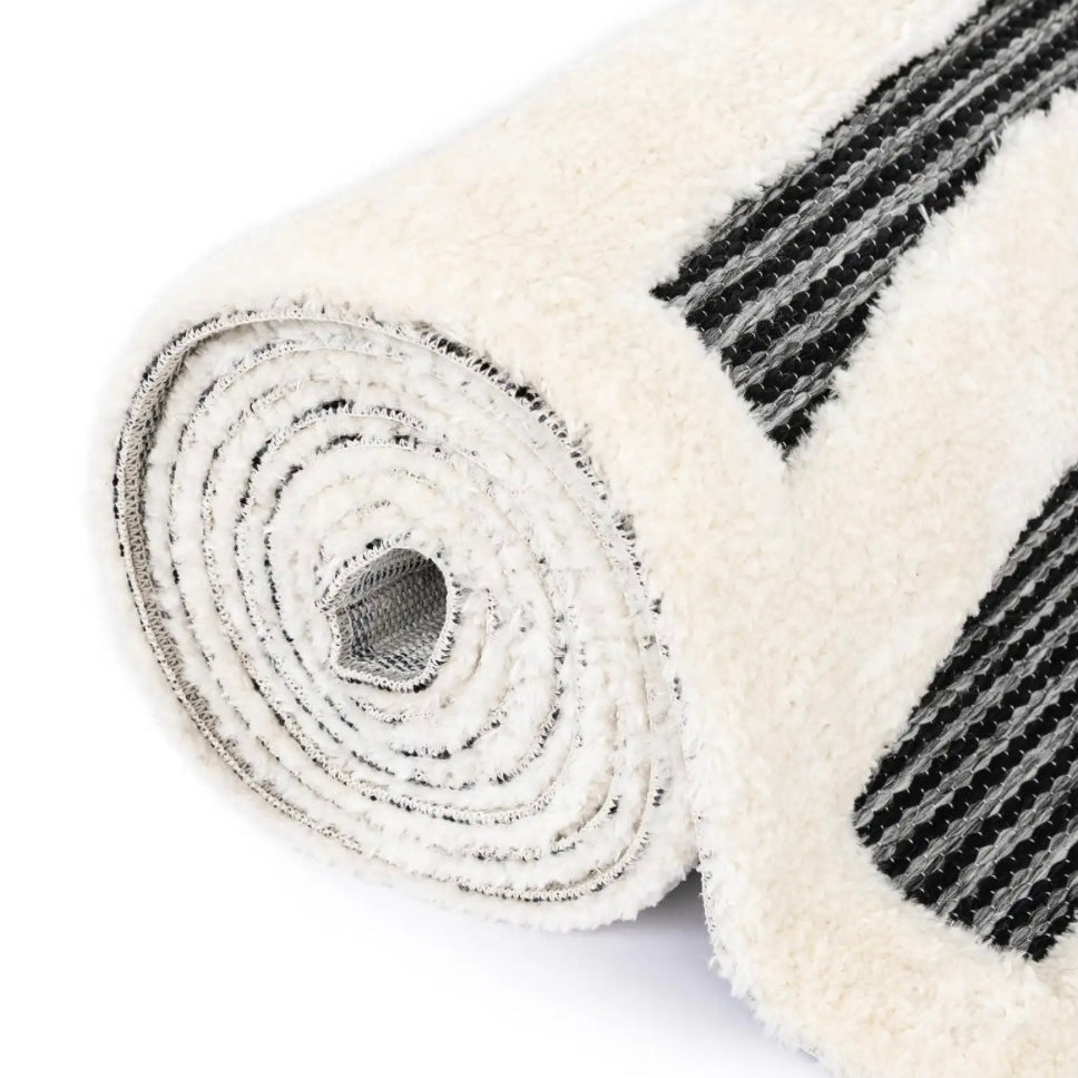 Gray Prismatic Rectangle Rug
