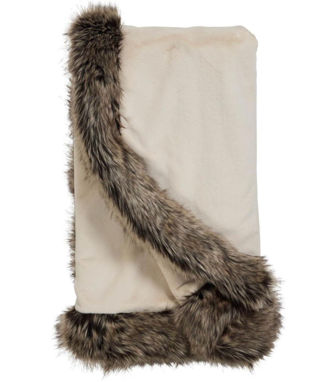 Weighted Faux Fur Sheard Beaver Throw