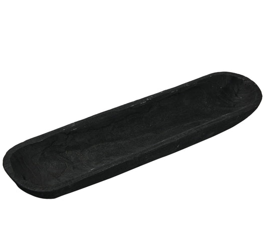 Black Wood Decor Bowl