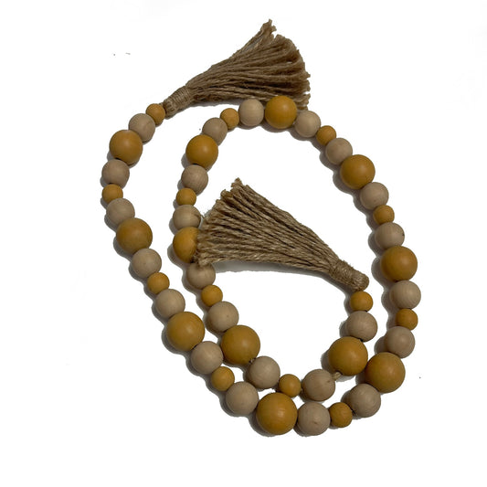 Tan Wood Beads