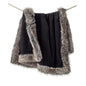 Black Weighted Faux Fur Sheared Beaver Throw