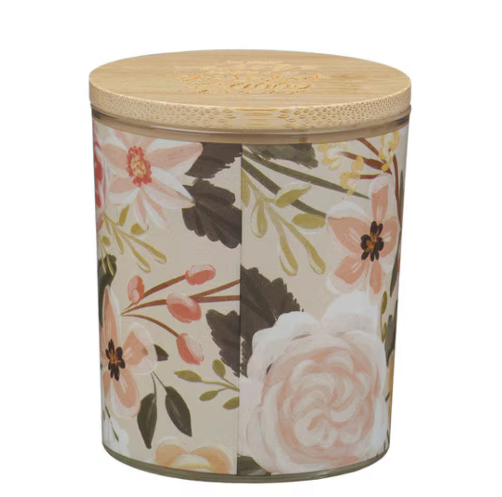 Glass Candle Bamboo Lid Every Good Perfect Gift James 1:17