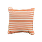 Coral & White Decorative Pillow -Open Box